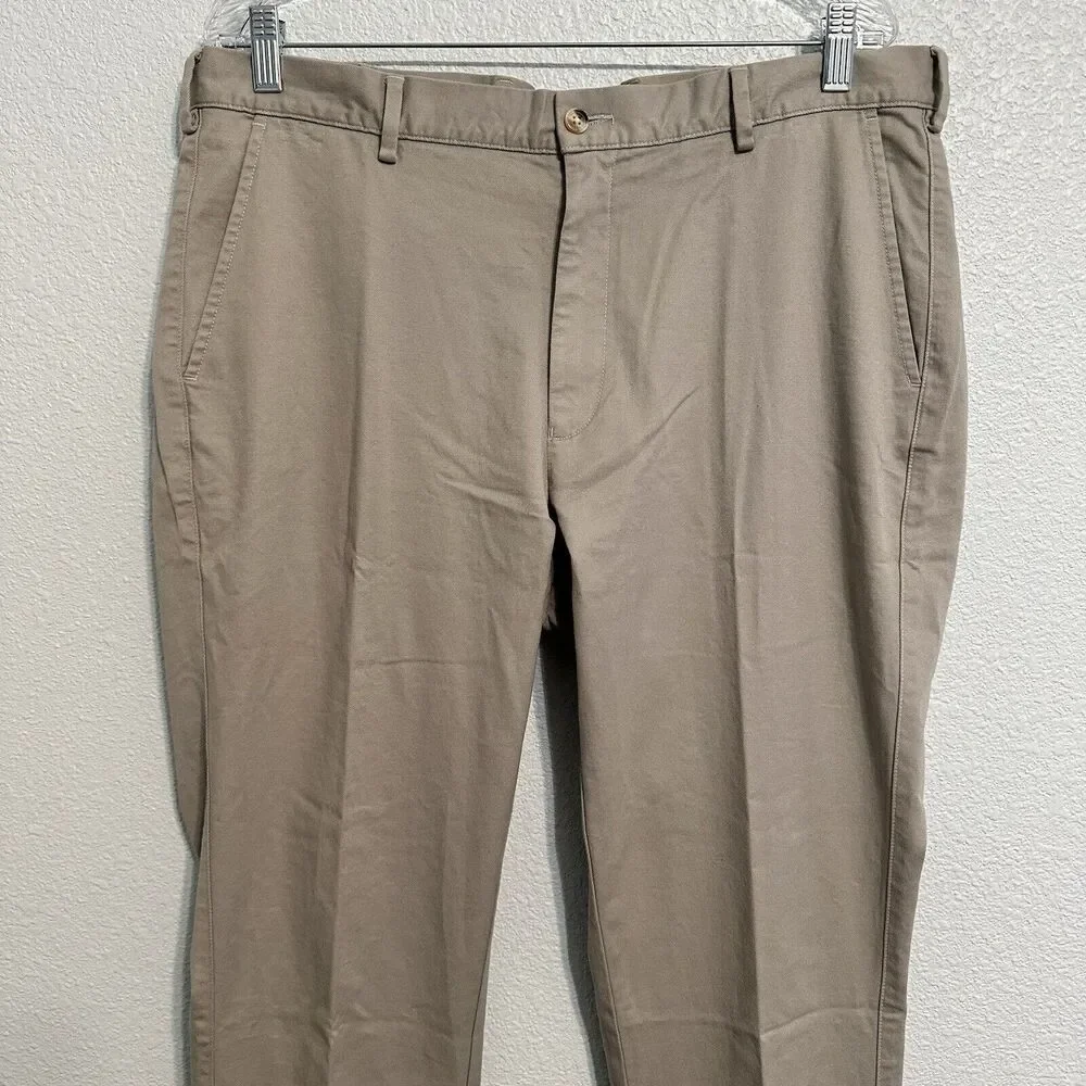 PETER MILLAR Pants Mens Size 36x36 Crown Pilot Flat Front MTN Gray Golf Trouser